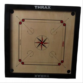 Thrax Turbo Carrom Board Full Size With Coins And Striker