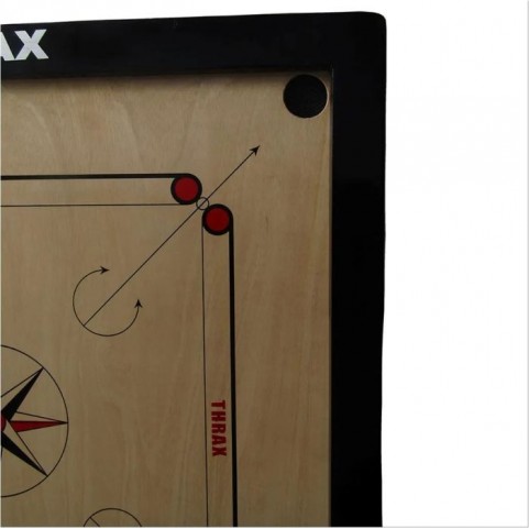 Thrax Turbo Carrom Board Full Size With Coins And Striker