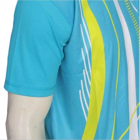 Thrax TS 1008 Badminton T Shirt White And Lime Size Large