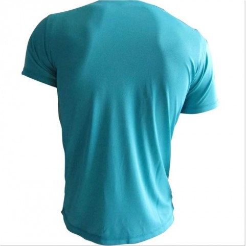 Thrax TS 1009 Badminton T Shirt Sky Blue And White Size Medium