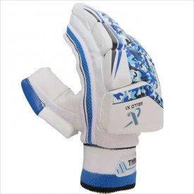 Thrax Aello X 1 Cricket Batting Gloves Standard Size Right Hand Blue and White