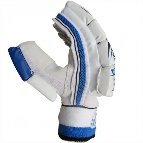 Youth Size Right Hand Thrax Aello X 1 Cricket Batting Gloves Blue And White