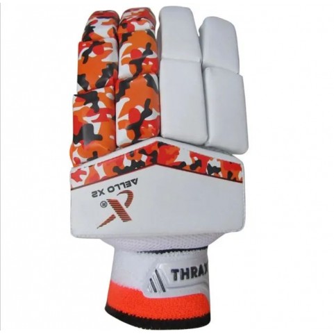 Thrax Aello X 2 Cricket Batting Gloves Standard Size Right Hand Red and White