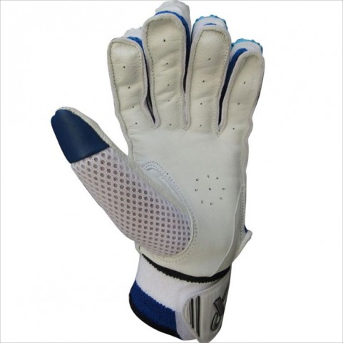 Thrax M1 Aura Series Cricket Batting Gloves Standard Size Right Hand Sky Blue and White