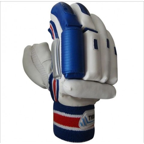 Thrax ST 1800 Cricket Batting Gloves White Blue