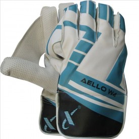 Thrax W4 Aello Cricket Wicket Keeping Gloves Sky Blue White
