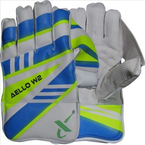 Thrax W2 Aello Cricket Wicket Keeping Gloves Blue Lime