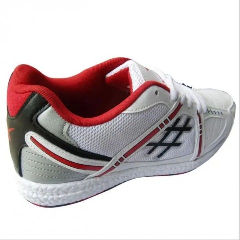 Thrax Cloud 7 Stud Cricket Shoes Red And White