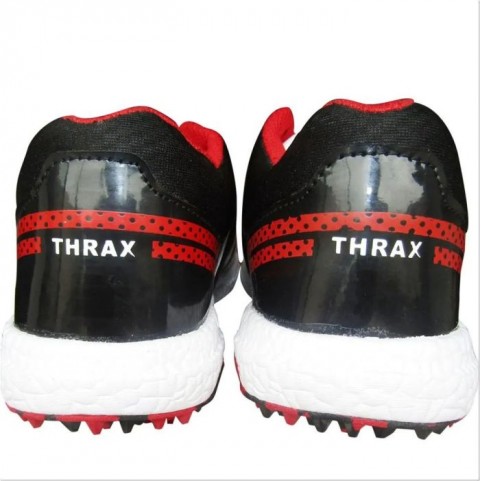 Thrax Dragger Stud Cricket Shoes Red And White