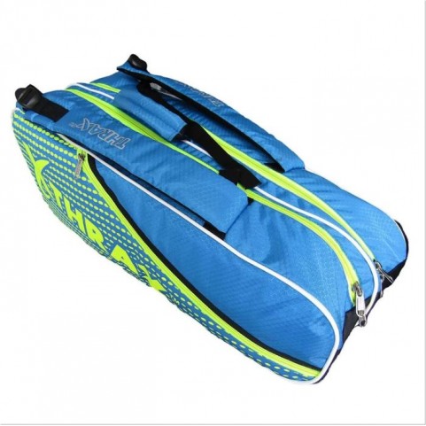 Thrax JX 01 Badminton Kit Bags Sky Blue And Lime