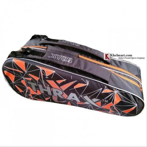 Thrax PX01 Badminton Kit Bag Grey And Orange