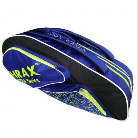 Thrax Astra Series Badminton Kit Bag Black Blue And Lime