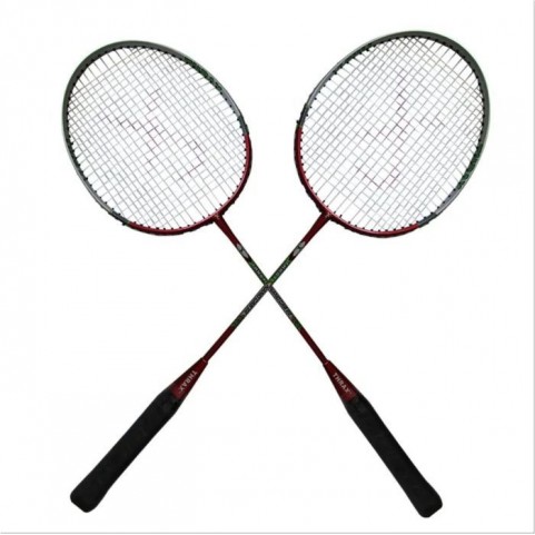 Set Of 2 Thrax NANO CAB 22 Badminton Racket Red