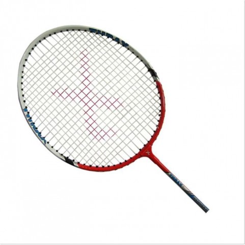 Set of 2 Thrax Hammer Power 11 Badminton Racket ( Red )