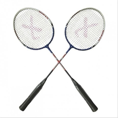 Set of 2 Thrax Hammer Power 11 Badminton Racket ( Blue )