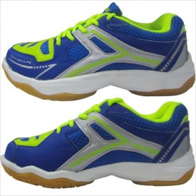 Thrax Aura 900 Badminton Shoes Blue Lime