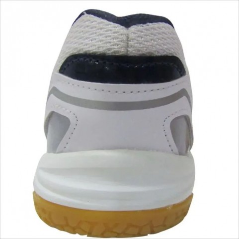 Thrax Aura 900 Badminton Shoes White Silver Navy