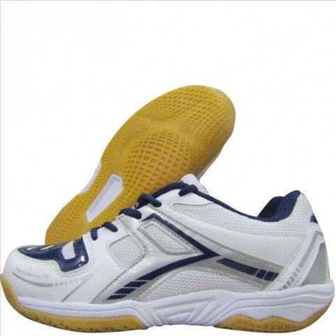 Thrax Court Power 005 Badminton Shoes White Silver Navy