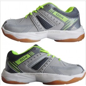 Thrax Court Power 004 Badminton Shoes Gray Lime