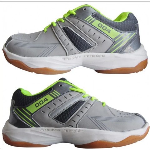 Thrax Court Power 004 Badminton Shoes Gray Lime